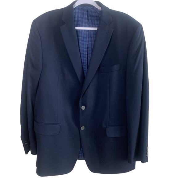 Michael Kors Other - Michael Kors Size 44L Men's Sport Coat Blazer Jacket Navy Blue Classic Business